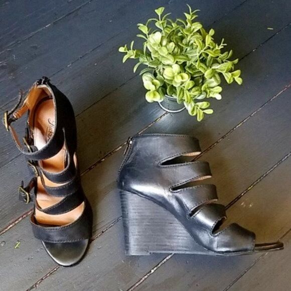 🌼 Lucky Brand Leather Gladiator Sandals - Picture 1 of 8